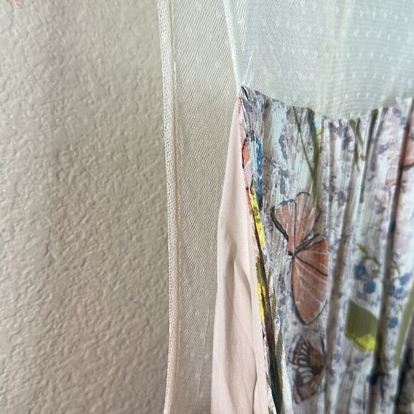 Kimchi Blue Sleeveless Mesh Floral Print Mini Dress - Picture 9 of 12